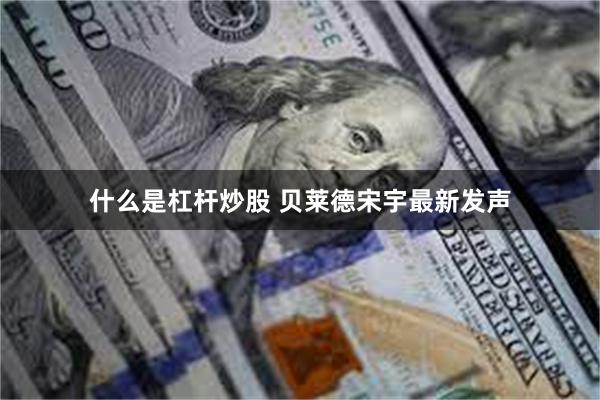 什么是杠杆炒股 贝莱德宋宇最新发声