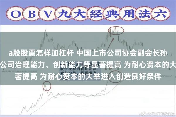a股股票怎样加杠杆 中国上市公司协会副会长孙念瑞：当前我国上市公司治理能力、创新能力等显著提高 为耐心资本的大举进入创造良好条件