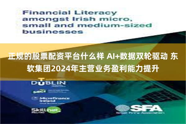 正规的股票配资平台什么样 AI+数据双轮驱动 东软集团2024年主营业务盈利能力提升