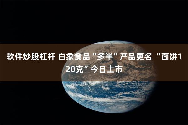 软件炒股杠杆 白象食品“多半”产品更名 “面饼120克”今日上市